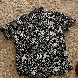 Floral Vans button up T-shirt
